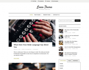 Linea WordPress Theme